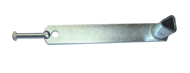 Dreikantschlüssel mit Niethaken nach DIN 3223