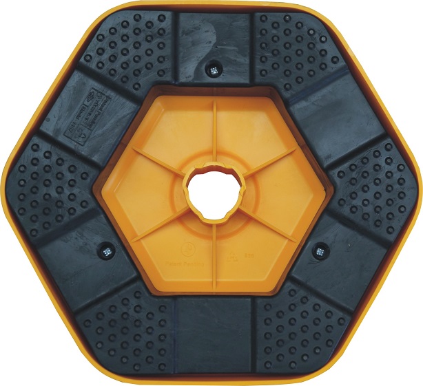 4er Kettenpfostenset Ø 63 mm, rot