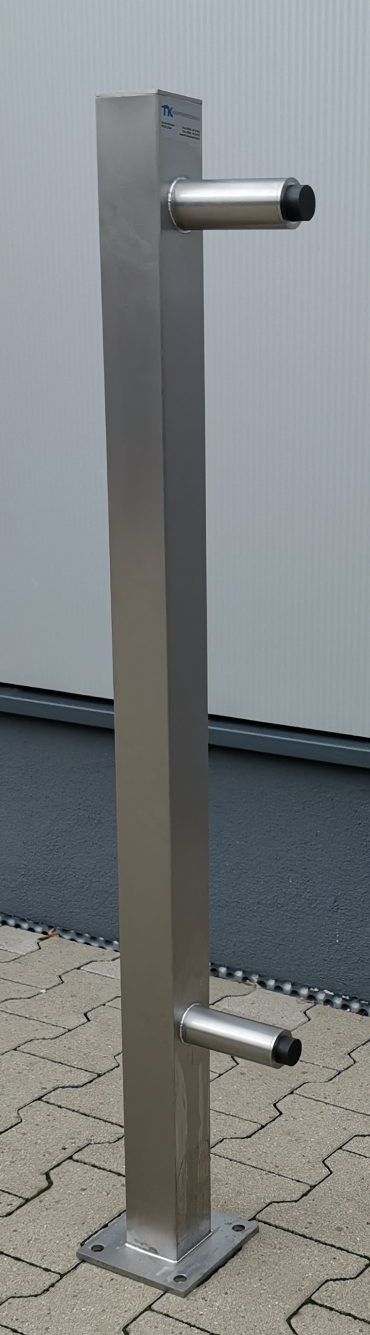 Stand-Türstopper CONSISTO aus Edelstahl