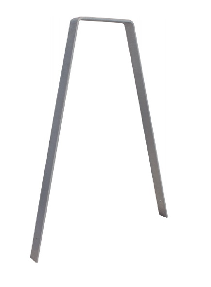 Anlehnbügel -TRIANGEL- aus Flachstahl 60x10 mm