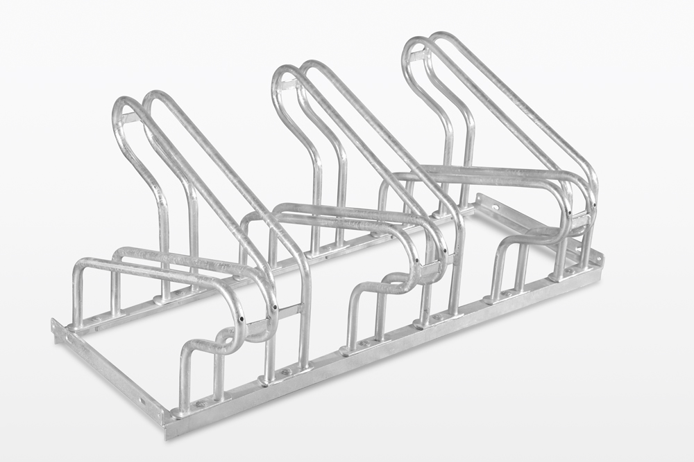 Fahrradständer -NILOS-, Radabstand 350 mm, doppelseitig, verschraubt 