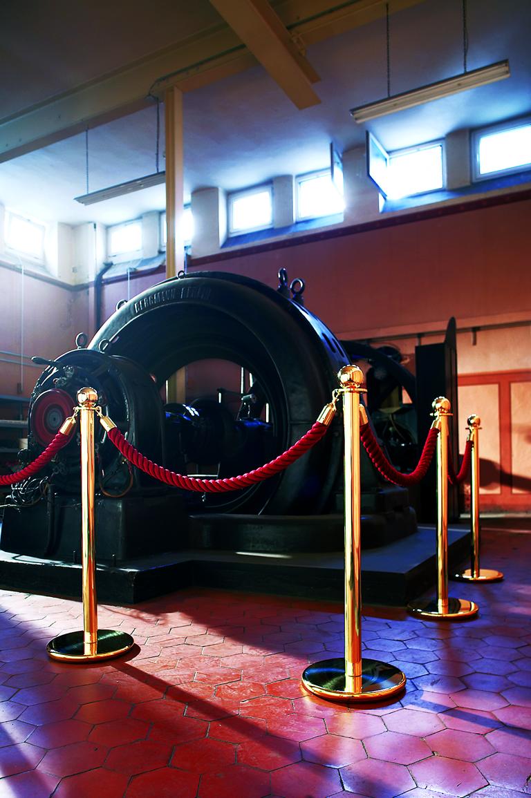 Kordelpfosten -CROWN-, Höhe: 1010 mm, Rohr Ø 50 mm, mit Kugelkopf