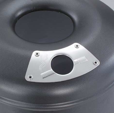 Abfallbehälter -München-, 35 Liter, aus Stahl