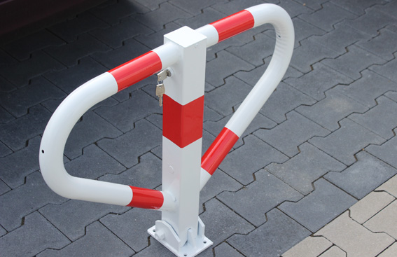 Parkbügel -PUMA- Ø 70 x 70 mm, umlegbar durch Halbzylinder