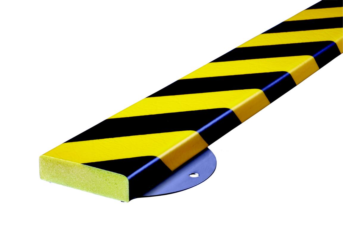 Eckschutz -KNUFFI®- aus PU, 75x20 mm, mit Edelstahlrücken Typ S