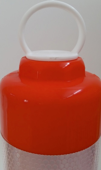 Flexibler Absperrpfosten, Ø 70 mm, orange, überfahrbar