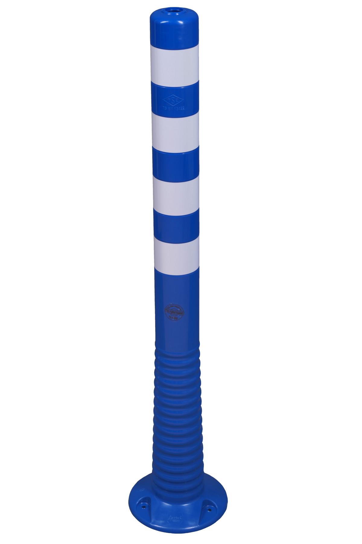 Flexibler Absperrpfosten "Flexipfosten" Ø 80 mm, blau, überfahrbar