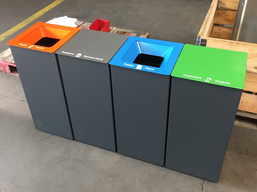 Abfall-Trennsystem FLEXIPOLE, 80 Liter 