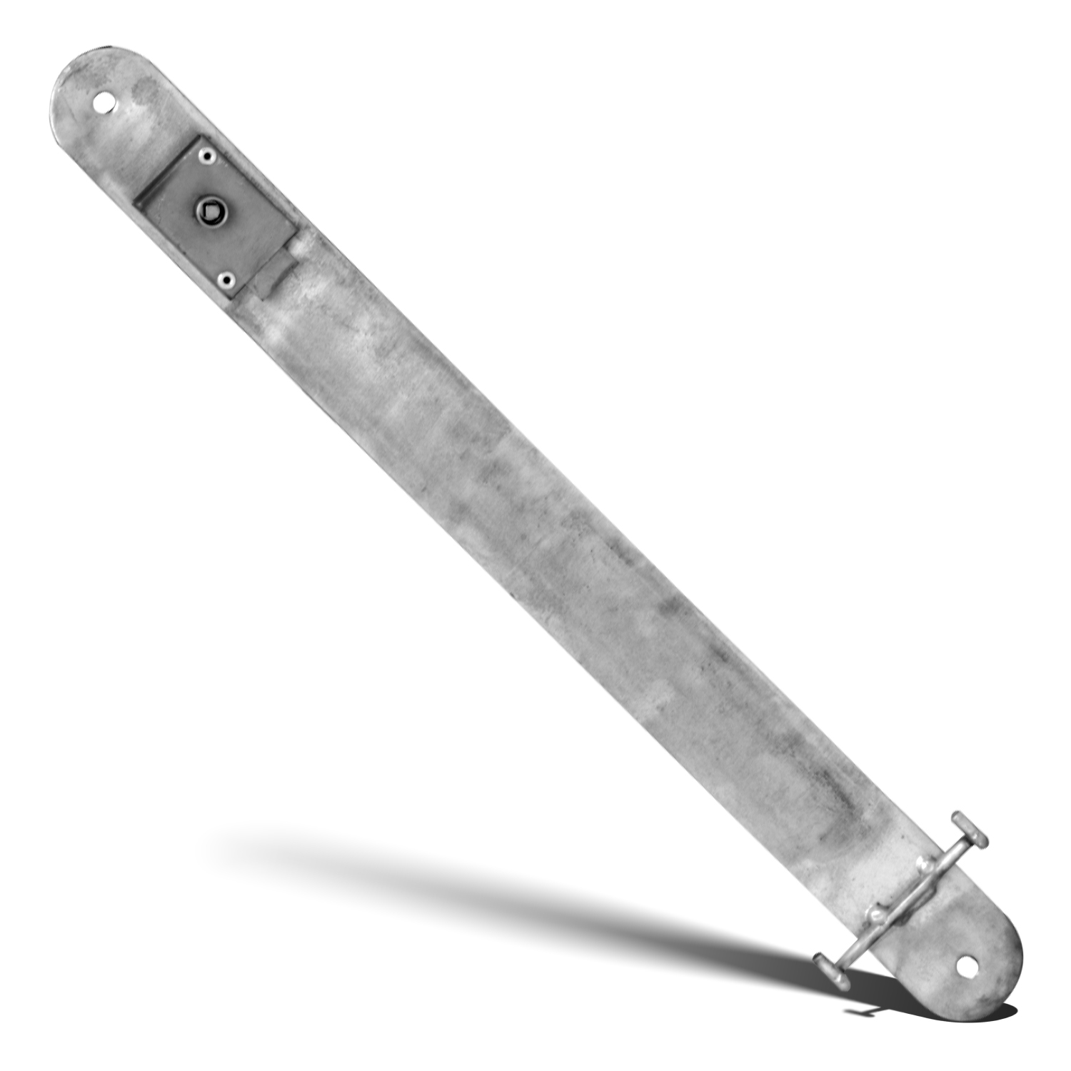 Befestigungsschiene an Mauerwerk für Abfallbehälter GITTER