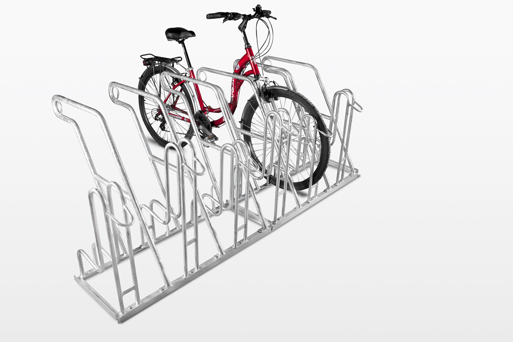 Fahrradständer -ARIZONA mit Anlehnbügel OHIO-, Reifenbreite 55 mm, einseitig