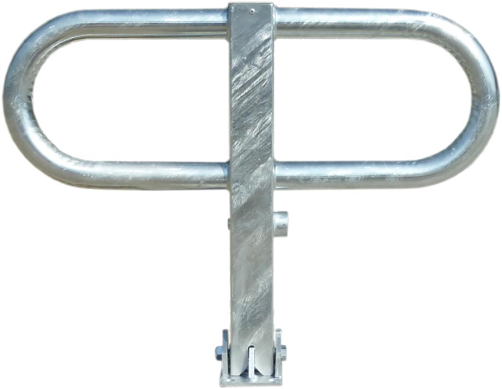 Parkbügel -AURIS- Ø 70 x 70 mm, umlegbar durch Dreikant