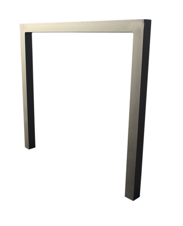 Anlehnbügel -QUADRUS- aus Stahl 60x40 mm