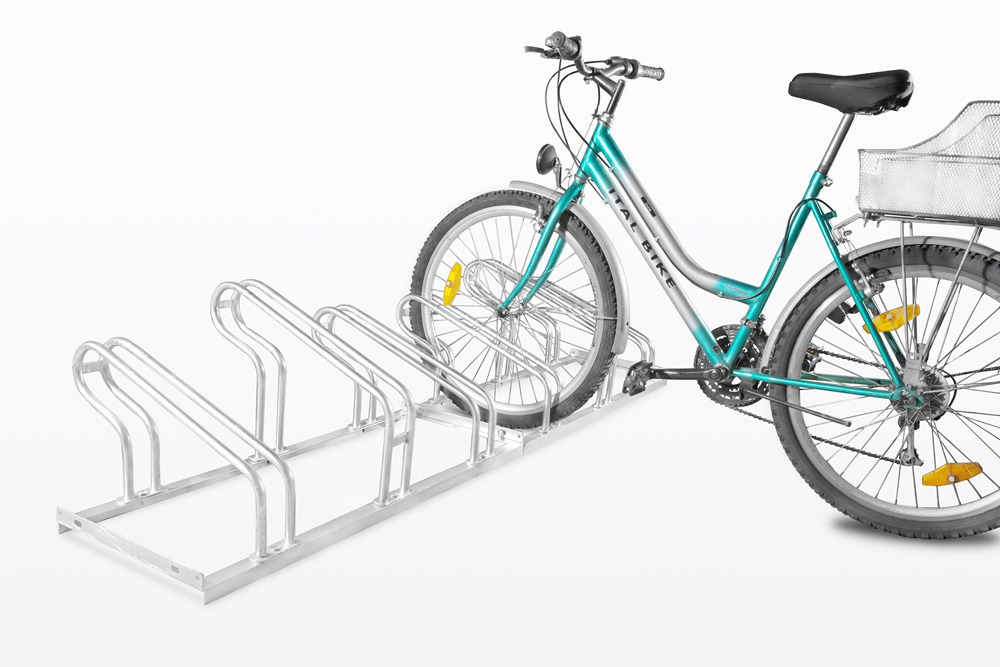 Fahrradständer -NILOS-, Radabstand 350 mm, einseitig, verschraubt