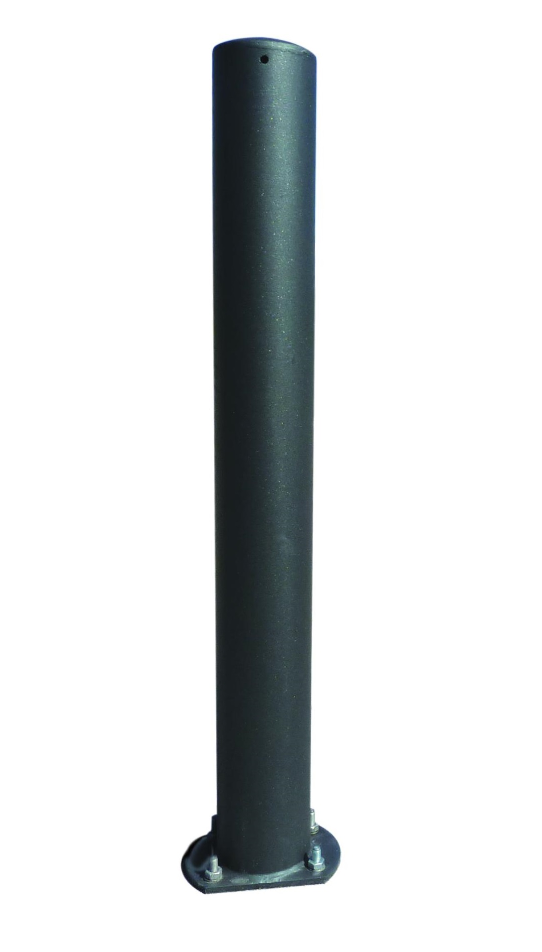 Stilpoller aus Stahl Ø 108 mm, ortsfest mit gewölbter Kappe