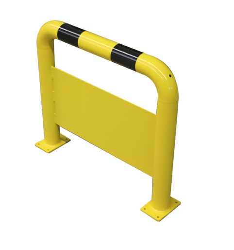 Schutzbügel mit Unterfahrschutz Ø 60 mm, ortsfest zum Aufdübeln