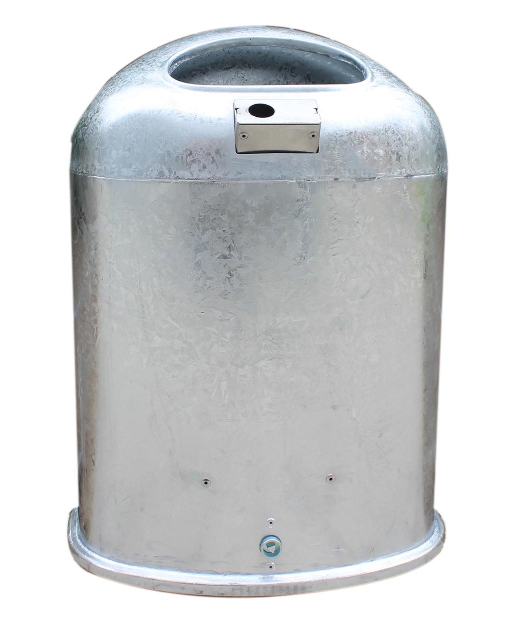 Abfallbehälter -Basel-, mit Ascher, 45 Liter, aus Stahl