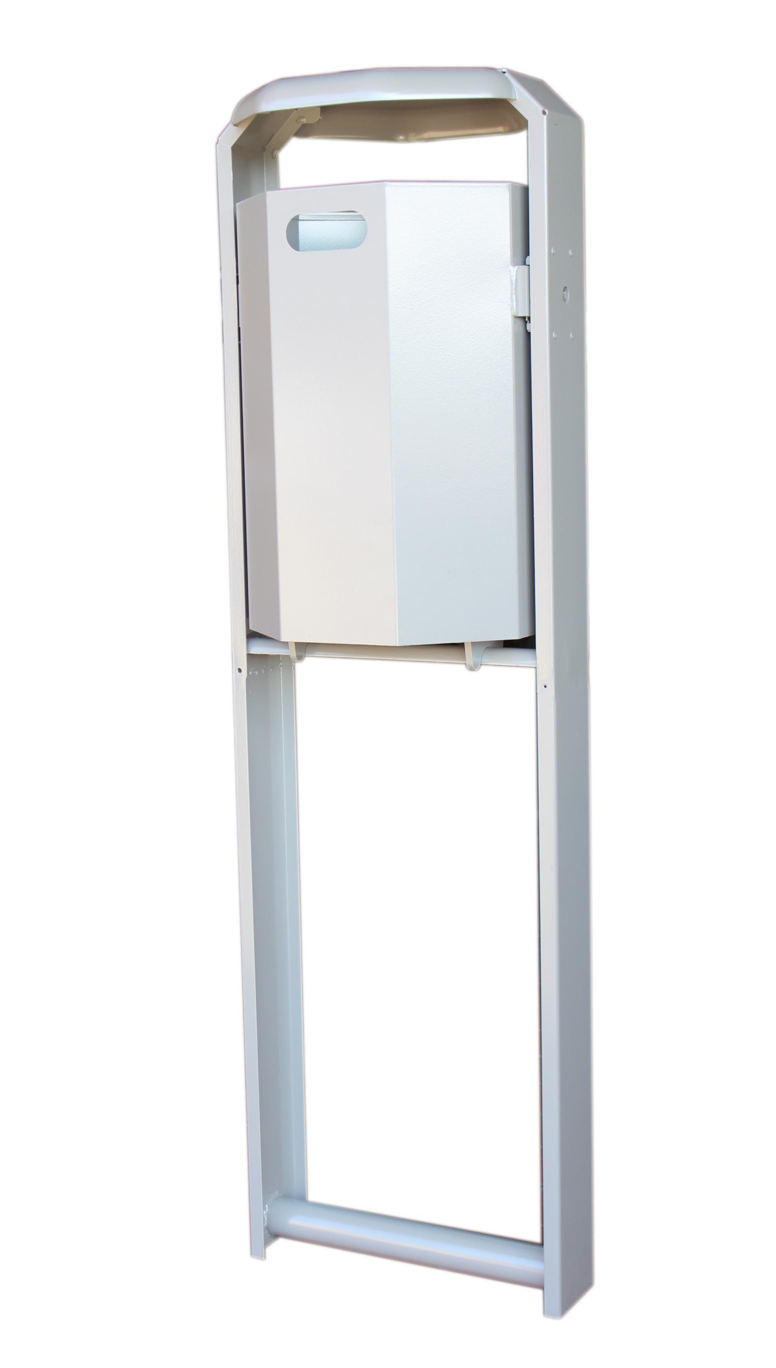 Abfallbehälter -Paris-, 45 Liter, aus Stahl, zum Einbetonieren