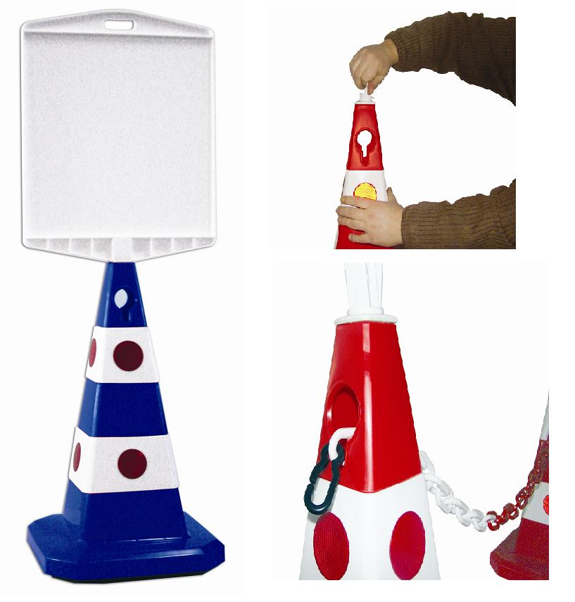 Leitkegel aus PP, Höhe: 600 mm