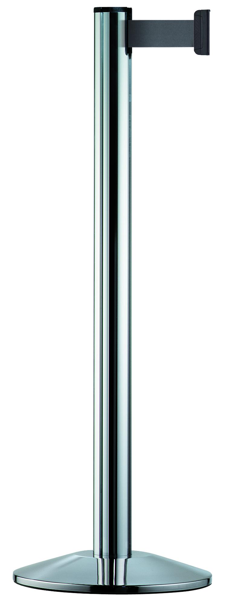 Gurtpfosten -BELTRAC EXTEND-, aus Aluminium, Gurtlänge 3,7 m, Gurthöhe: 5 cm