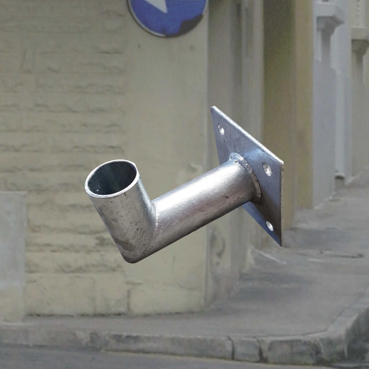 Wandarm zur Montage von Verkehrsspiegeln an Wänden 