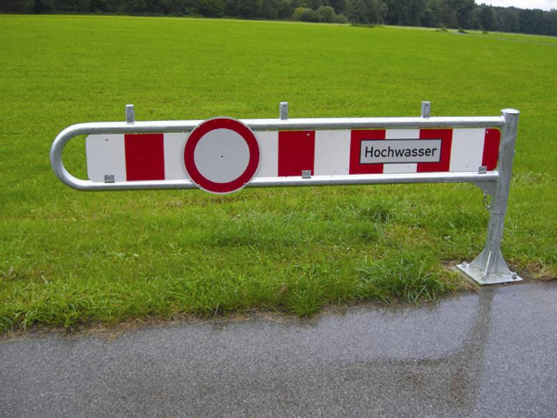 Gatterschranke, Hochwasserschranke, drehbar, Breite: 2000 mm