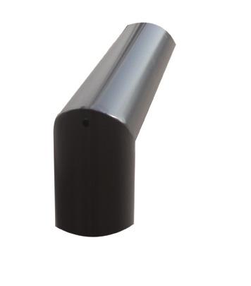 Anlehnbügel -ARUNDO - aus Stahl Ø 60 mm, zum Einbetonieren, Höhe: 1200 mm