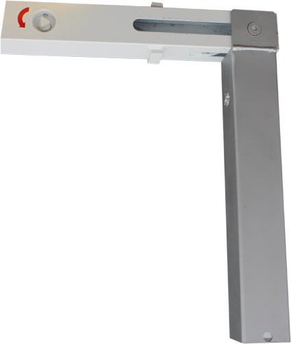 Absperrpfosten -QUADRI- Ø 70 x 70 mm, umlegbar mit "HEBE-KIPP" Technik