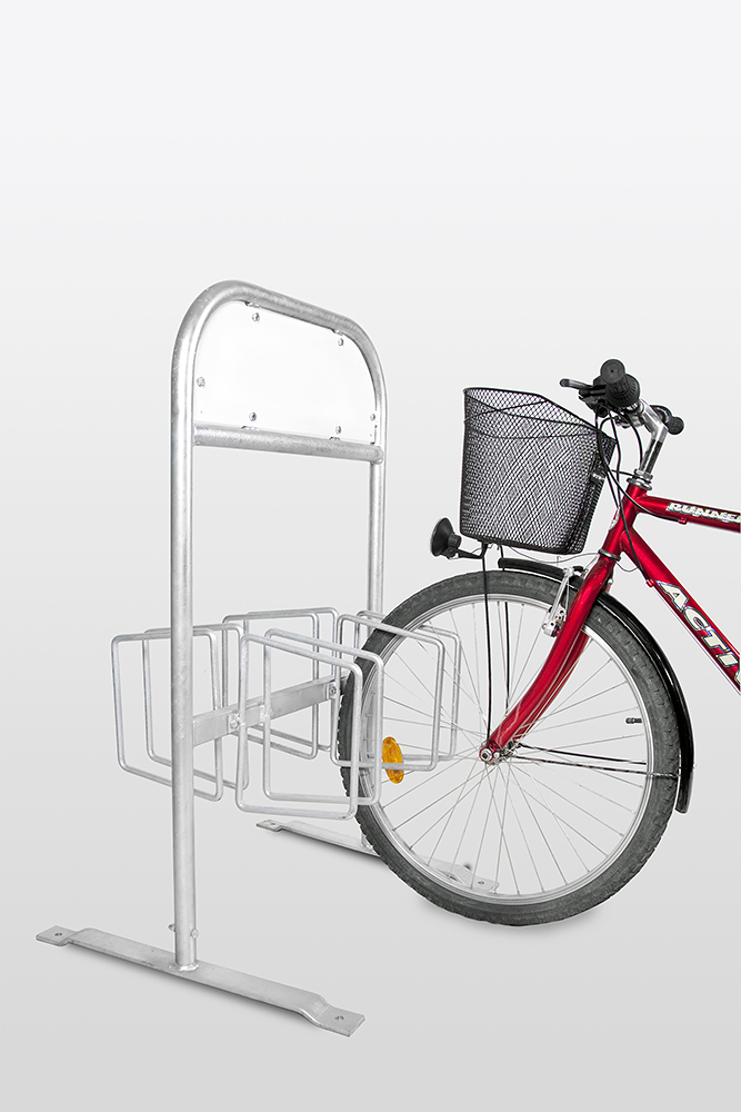 Werbefahrradständer -BONN-, zweiseitig, 4 Stellplätze