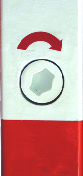 Absperrpfosten -QUADRI- Ø 70 x 70 mm, herausnehmbar durch DIN-Sechskant