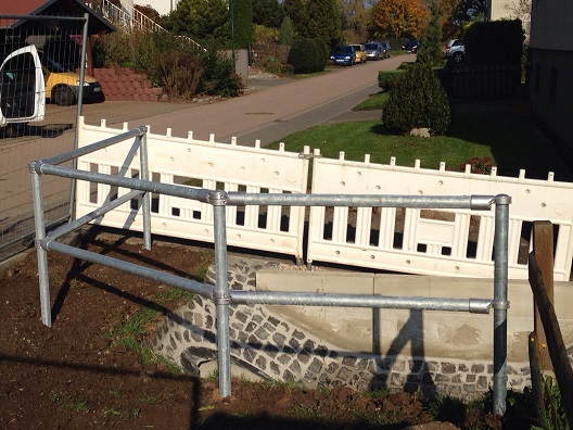 Standpfosten Ø 60 mm für Systemgeländer aus Stahl