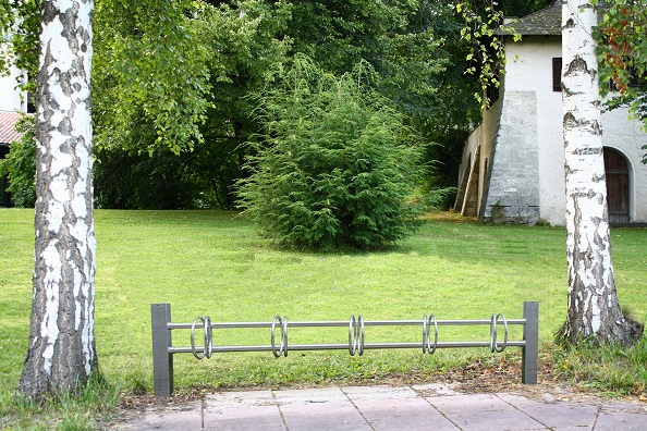 Fahrradständer -BIROTA- doppelseitig 6 bis 10 Stellplätze 