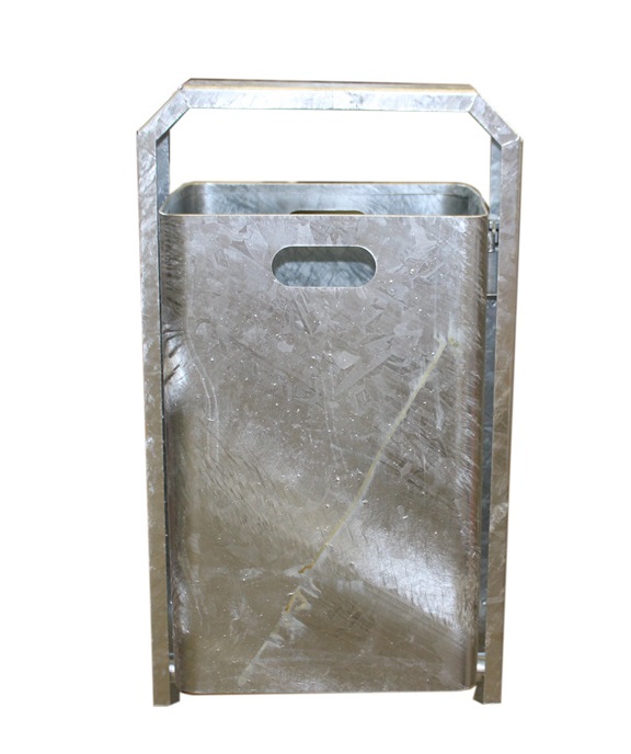 Abfallbehälter -Arial 1-, 40 Liter, aus Stahl, Wand- oder Pfostenmontage