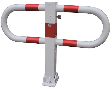 Parkbügel -AURIS- Ø 70 x 70 mm, umlegbar durch Halbzylinder