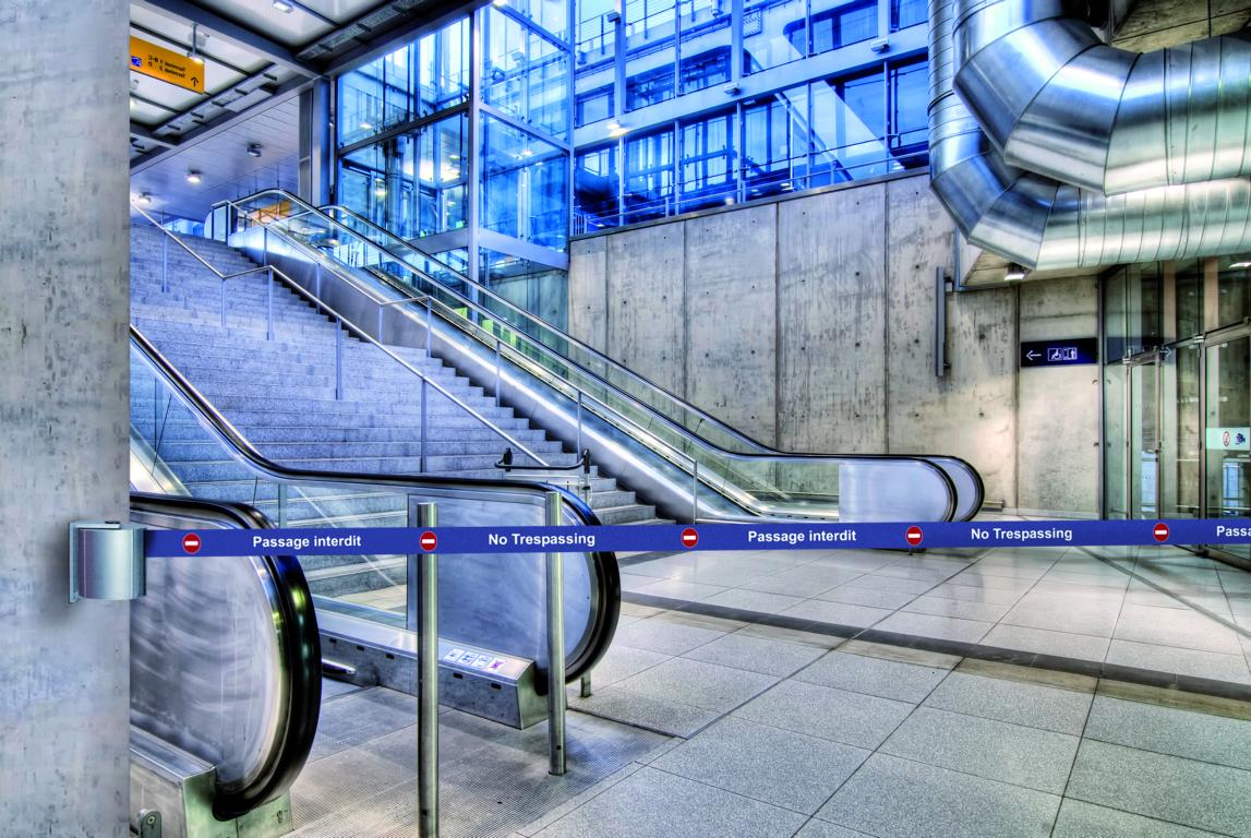 Wandgurtkassette -BELTRAC WALL MOUNT XXXL-, aus Aluminium, Gurtlänge 22 m