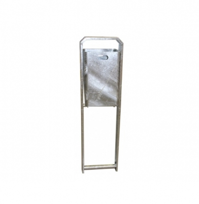 Abfallbehälter -Arial 1-, 40 Liter, aus Stahl, zum Einbetonieren