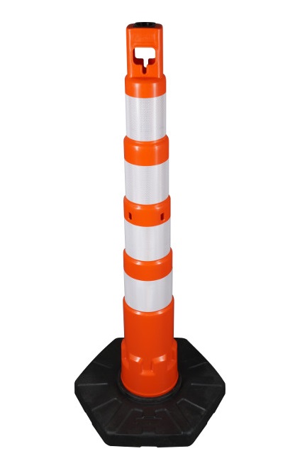 Kettenpfosten GIGA, orange/weiss, stapelbar