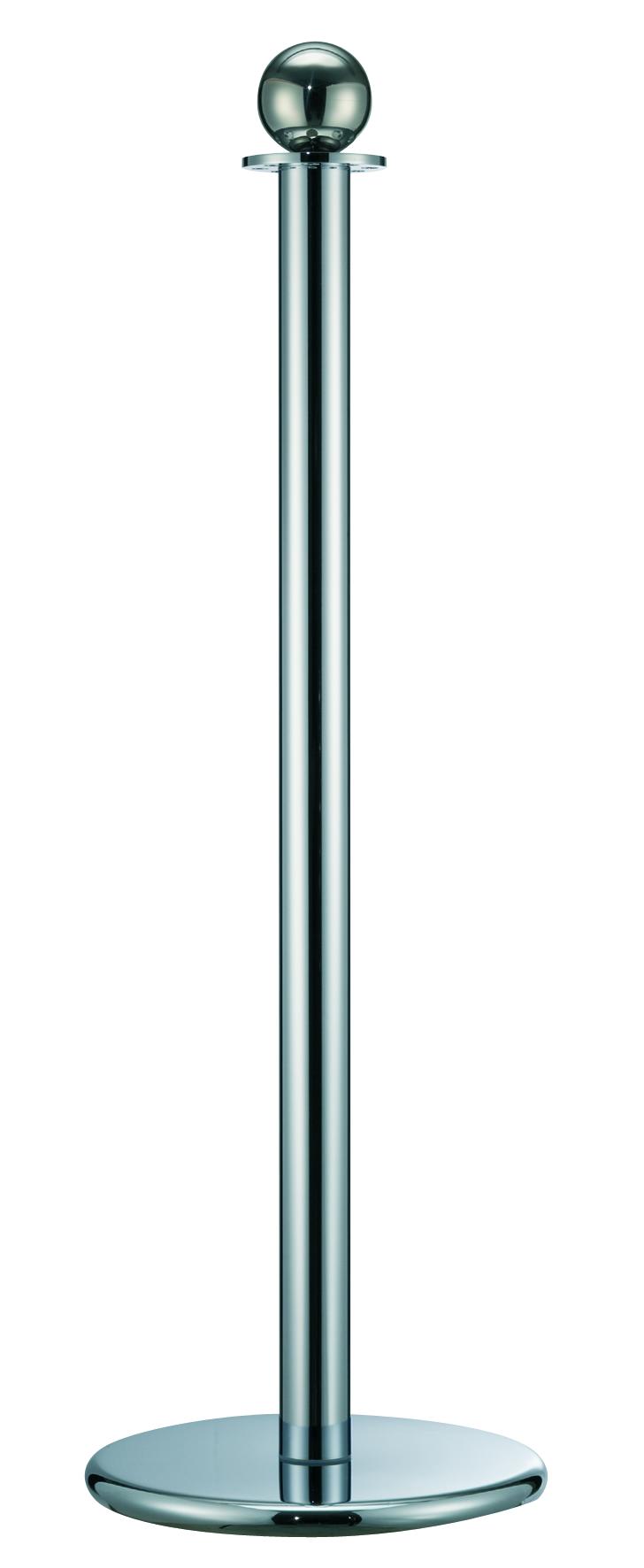 Kordelpfosten -CROWN-, Höhe: 1010 mm, Rohr Ø 50 mm, mit Kugelkopf