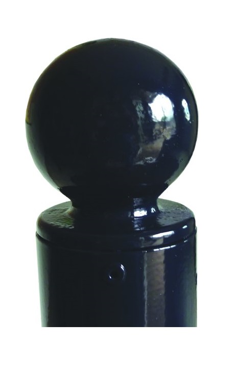 Stilpoller aus Stahl Ø 76 mm, ortsfest mit Kugel