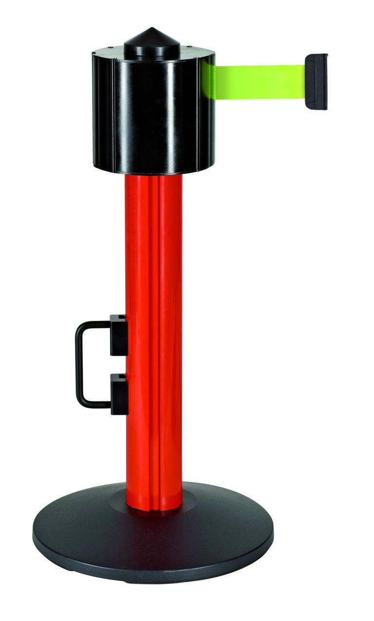 Gurtpfosten -STORETRAC MINI-, aus Aluminium, Gurtlänge 12 m