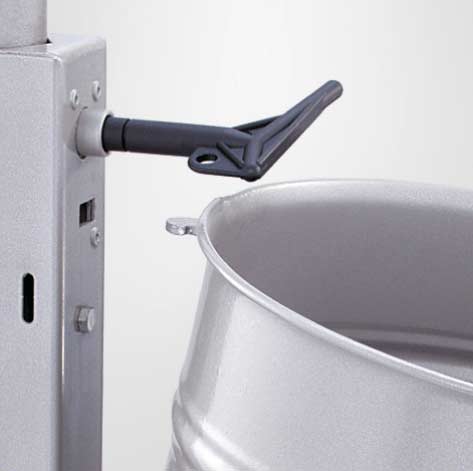 Abfallbehälter -ELA-, 35 Liter, aus Stahl