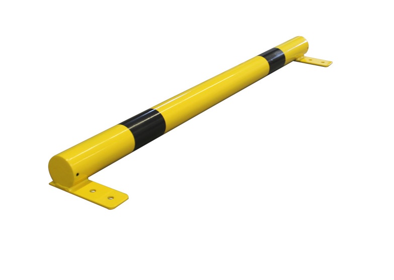 Rammschutzbalken Ø 76 mm, ortsfest zum Aufdübeln