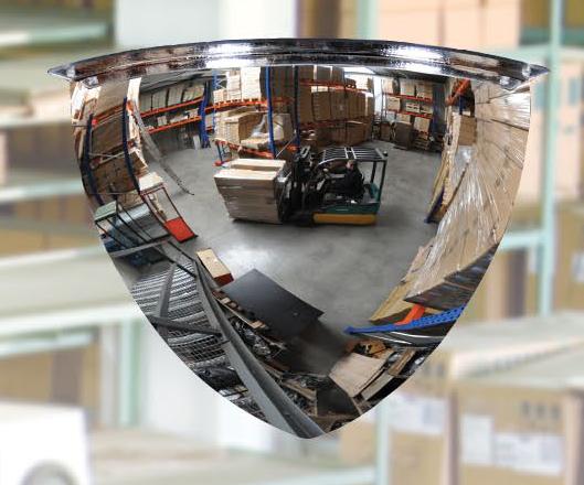 Kugelspiegel aus Acrylglas, Ø 50 - 100 cm, Blickwinkel 90°