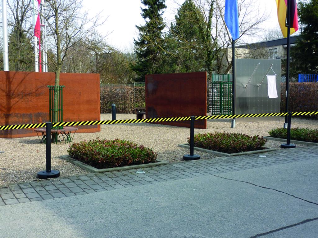 Gurtpfosten -BELTRAC OUTDOOR-, aus Kunststoff, Gurtlänge 3,7 m