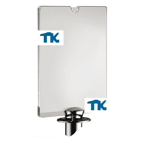  Acrylglas-Rahmen Format A4 oder A3 für Kordelpfosten