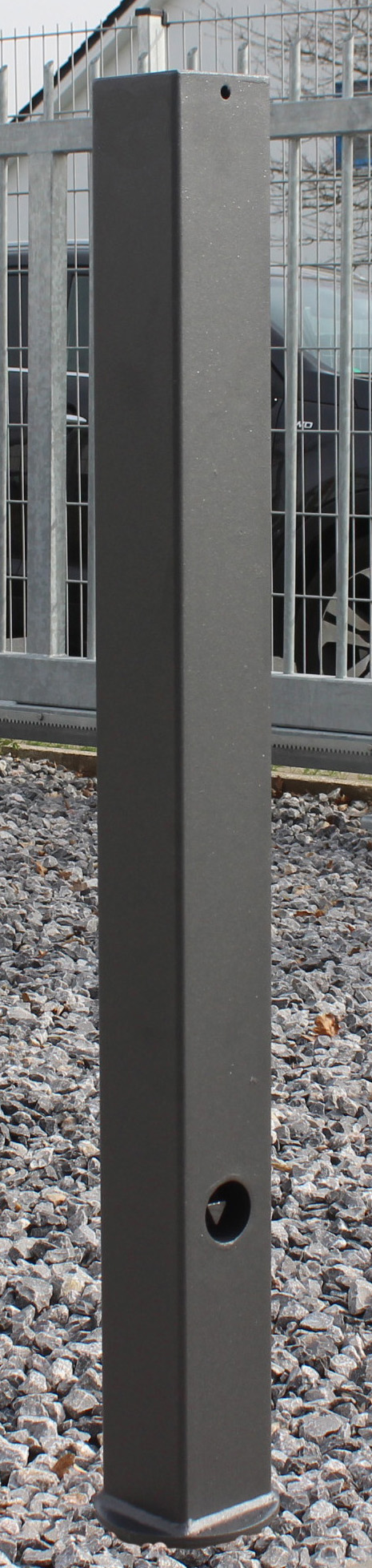 Stahlpoller CENTUM Ø 100 x 100 mm, herausnehmbar durch Dreikant