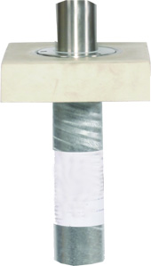 Edelstahlpoller GEMMA Ø 90 mm, versenkbar mit Gasdruckfeder