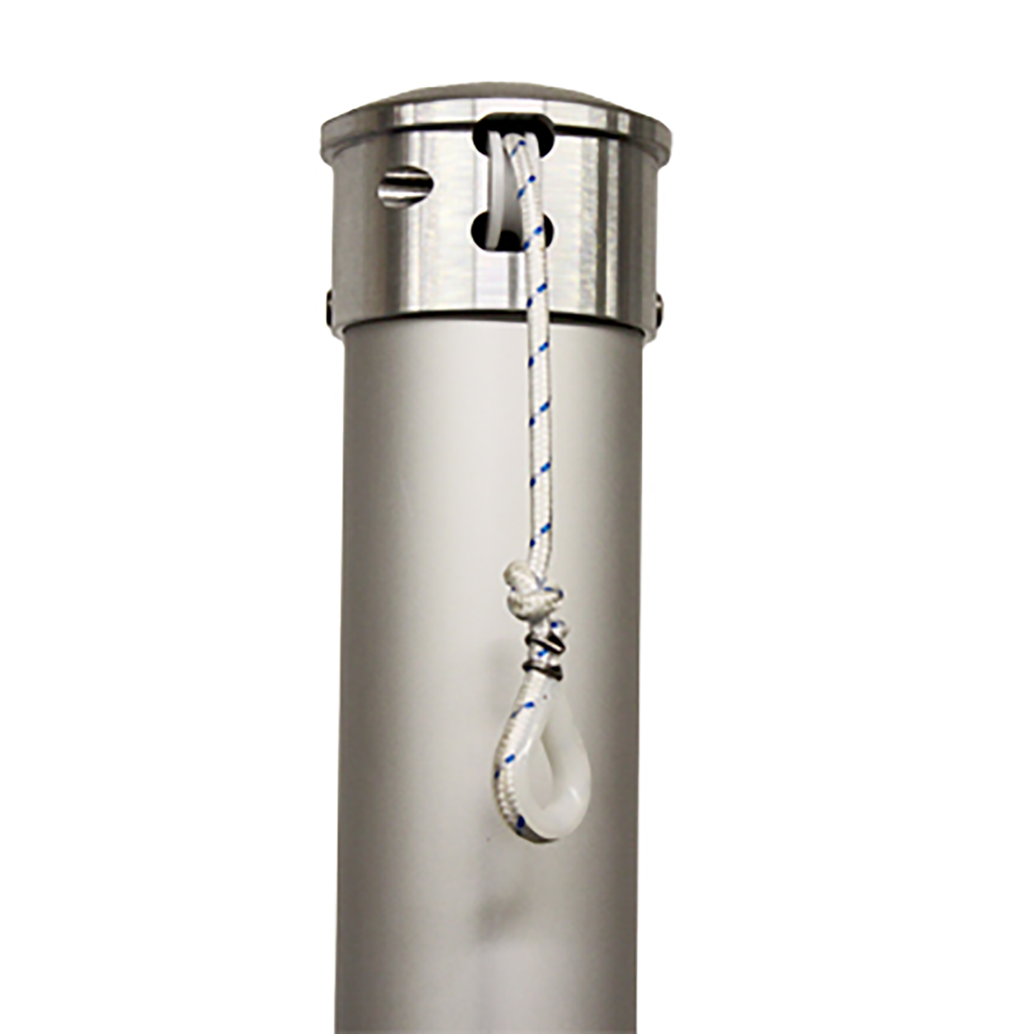 Fahnenmast -MI- aus Aluminium | Ø 90 mm | mit innenliegender Seilführung