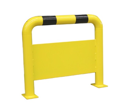 Schutzbügel mit Unterfahrschutz Ø 76 mm, ortsfest zum Aufdübeln