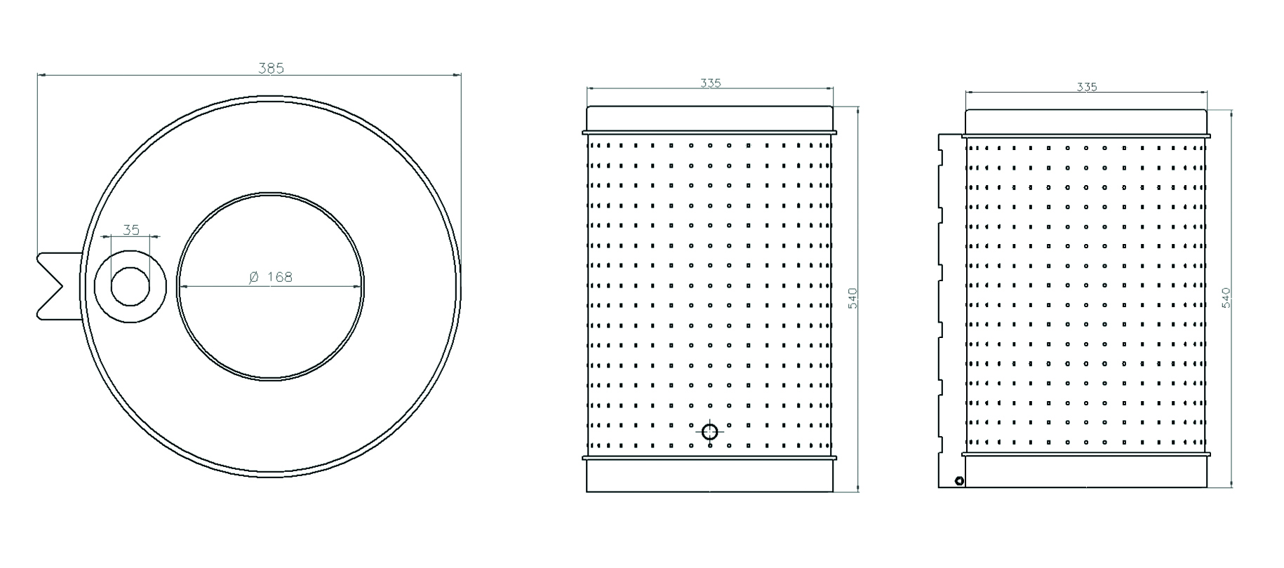 Abfallbehälter -KIBO-, 45 Liter, aus Stahl