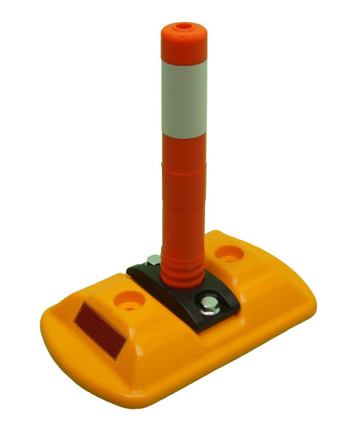 Leitschwelle 260 mm aus PP-PE, mit Mini-Flexipfosten